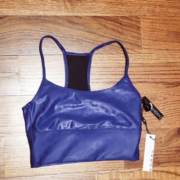 KORAL Norah Sports Bra XS NWT Iris purple - Picture 2 of 3